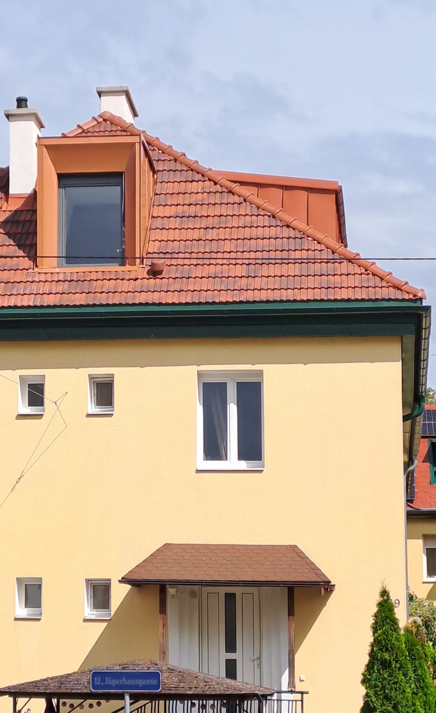 Umbau Siedlungshaus Meidling, Gaupe, Außenansicht